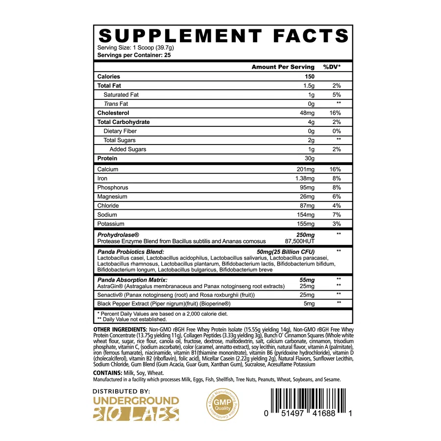 Panda Supplements FUEL Premium Protein-N101 Nutrition