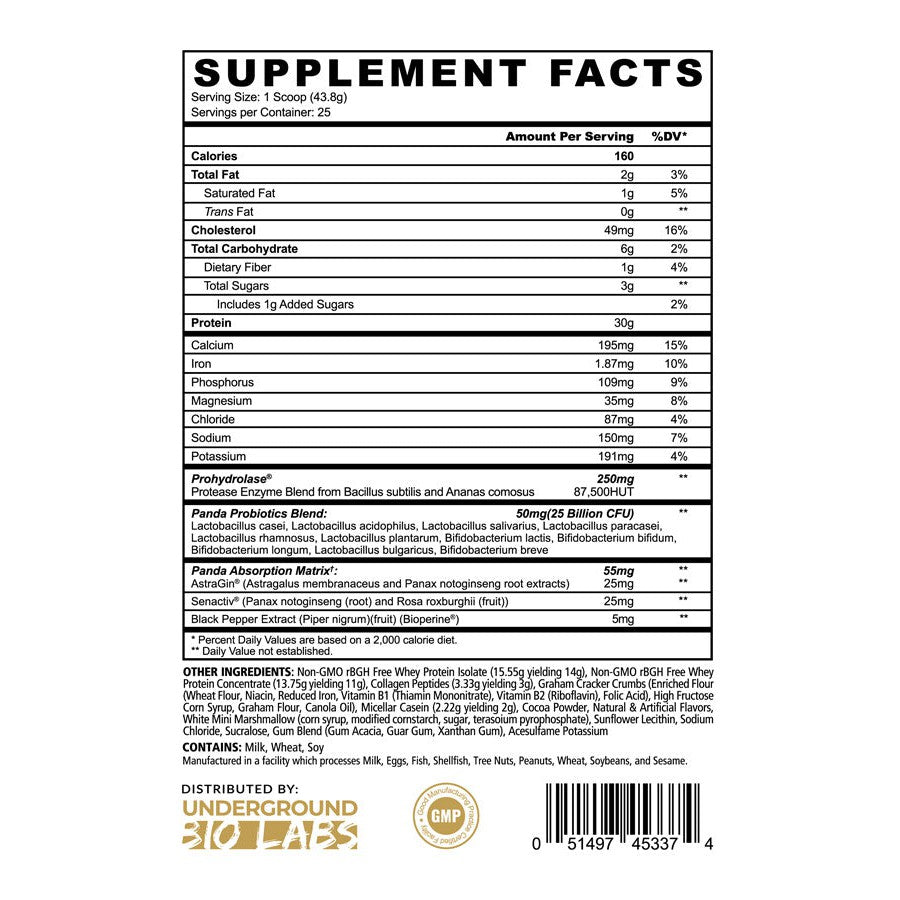Panda Supplements FUEL Premium Protein-N101 Nutrition