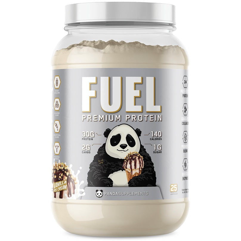 Panda Supplements FUEL Premium Protein-25 servings-Vanilla Ice Cream-N101 Nutrition