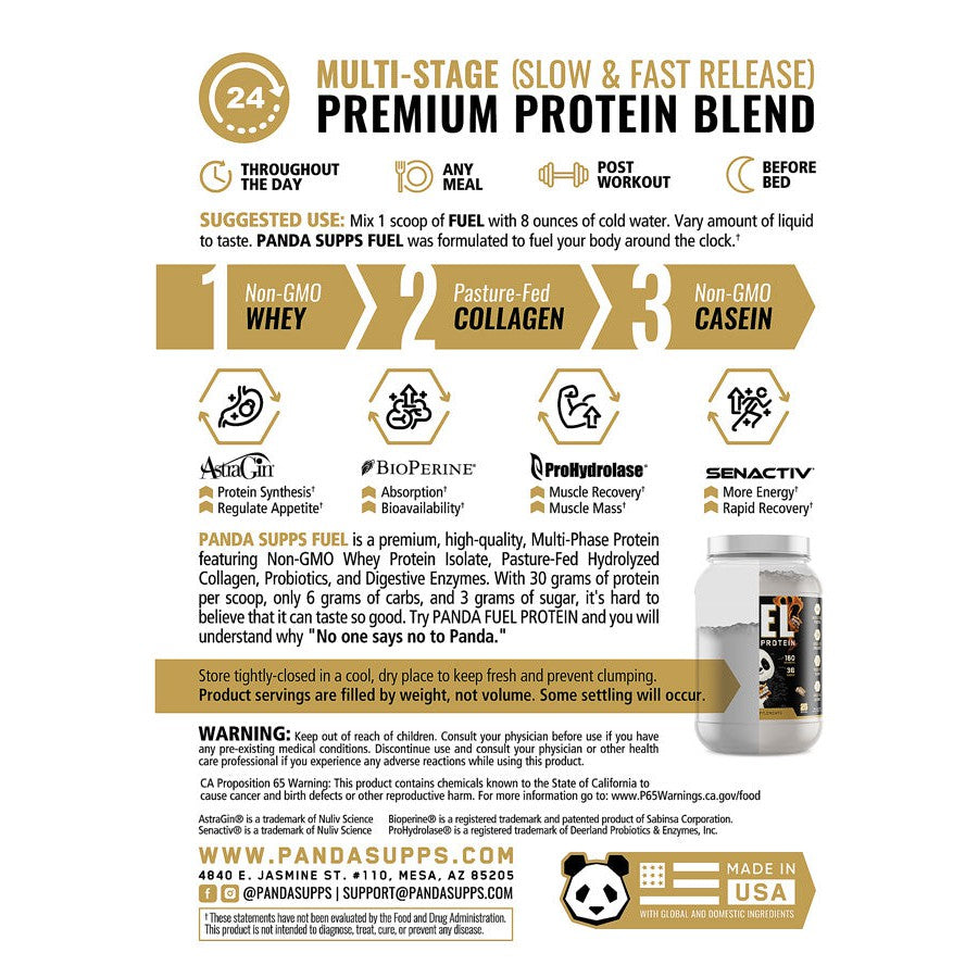 Panda Supplements FUEL Premium Protein-N101 Nutrition