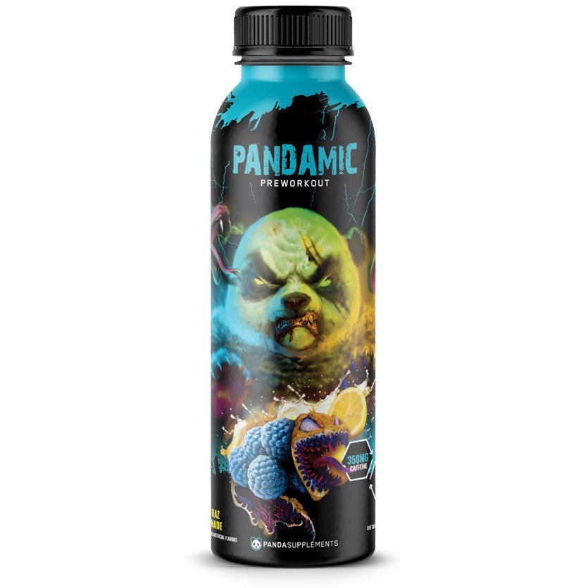 Panda Supplements PANDAMIC Pre-Workout RTD-bottle (12 fl oz)-Blue Raz Lemonade-N101 Nutrition