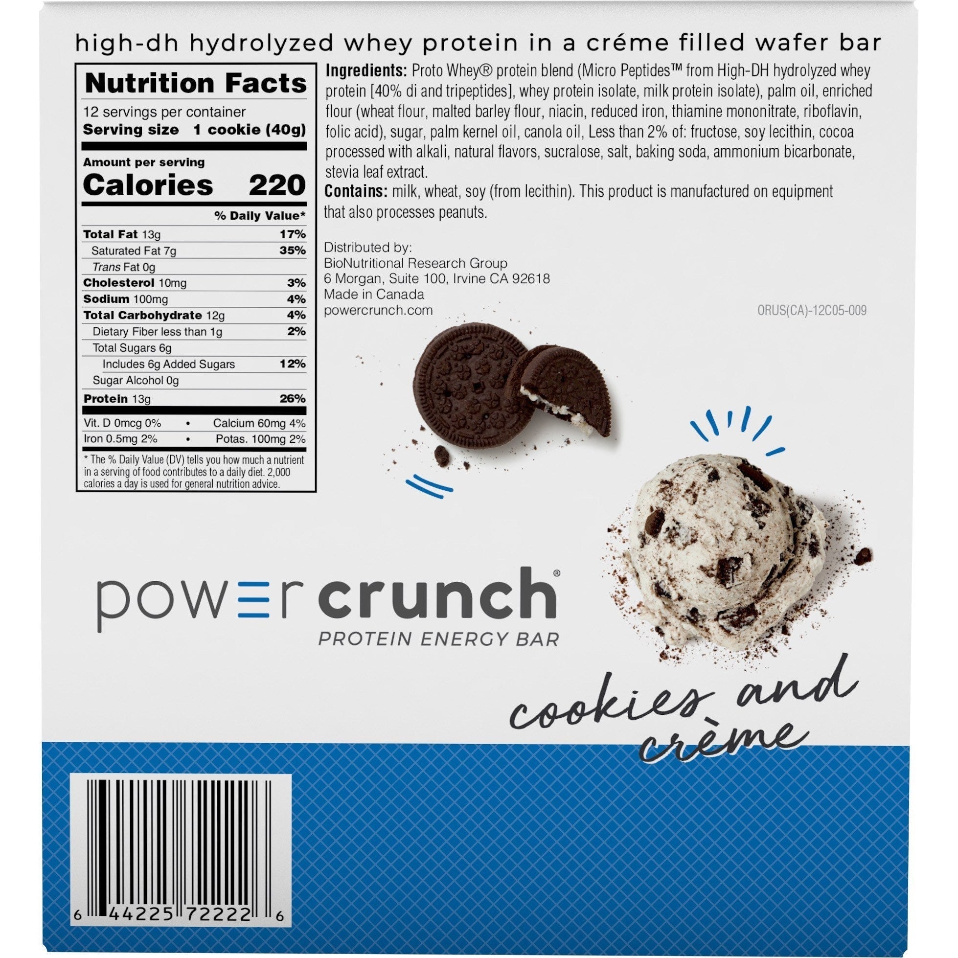 Power Crunch Bars-N101 Nutrition