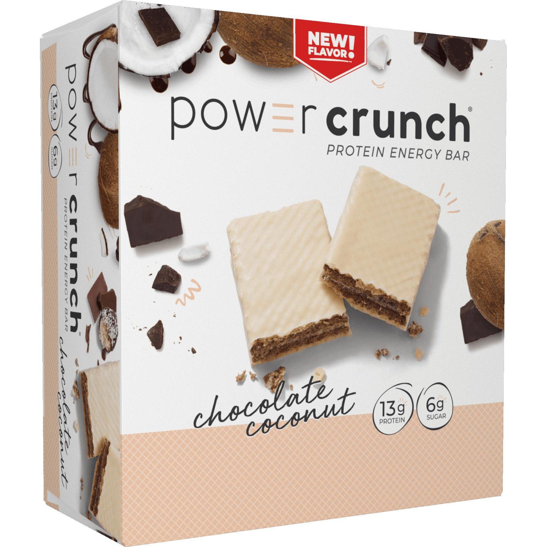 Power Crunch Bars-Box (12 bars)-Chocolate Coconut-N101 Nutrition