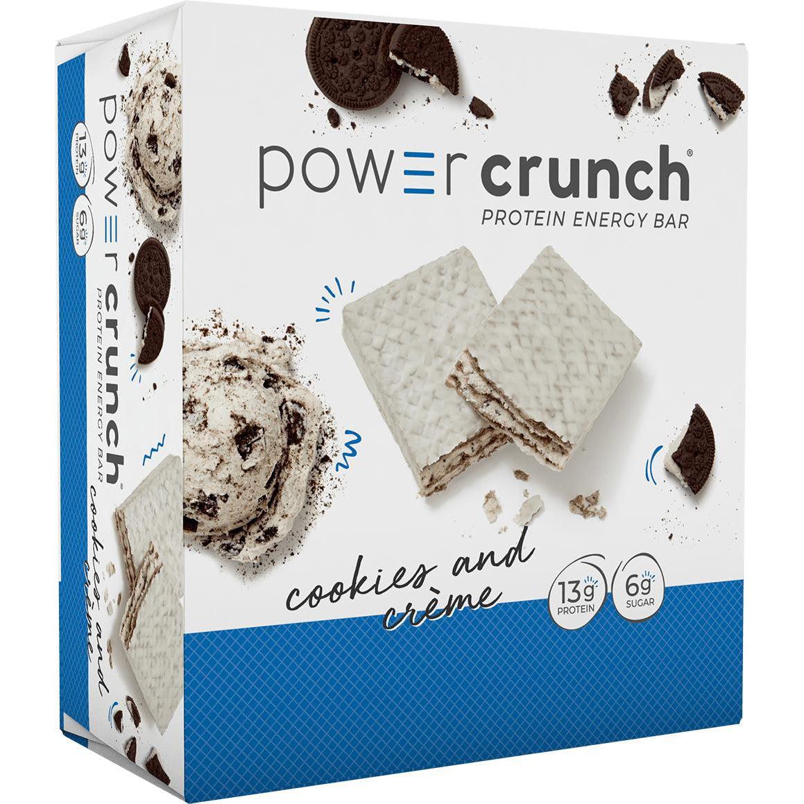 Power Crunch Bars-Box (12 bars)-Cookies and Creme-N101 Nutrition