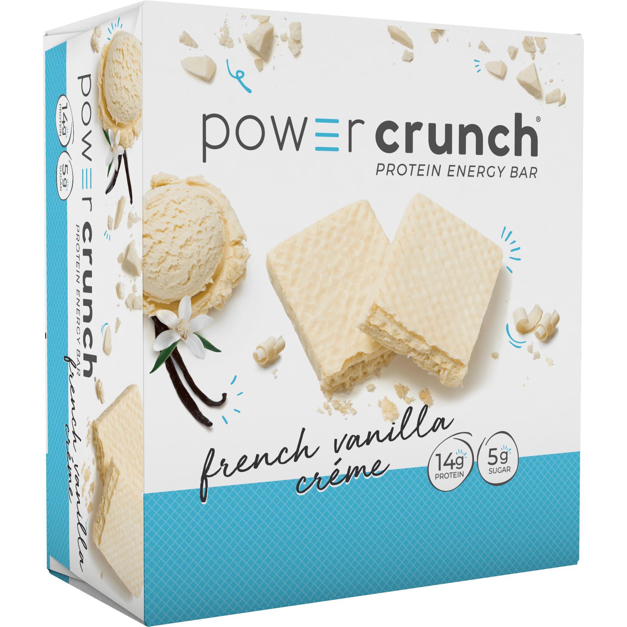 Power Crunch Bars-Box (12 bars)-French Vanilla Creme-N101 Nutrition