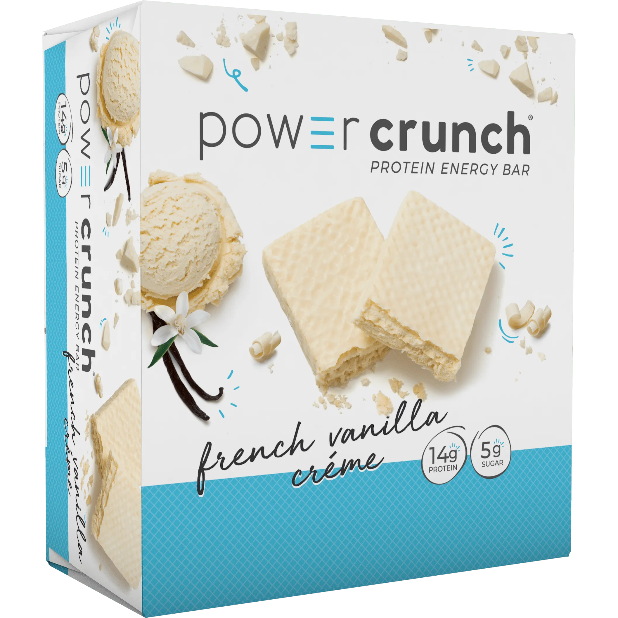 Power Crunch Bars-Box (12 bars)-French Vanilla Creme-N101 Nutrition