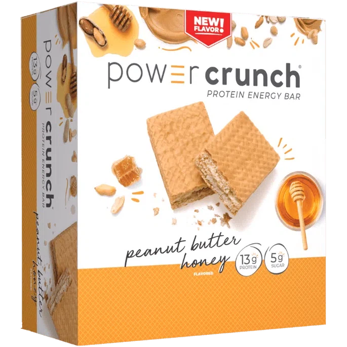 Power Crunch Bars-Box (12 bars)-Peanut Butter Honey-N101 Nutrition