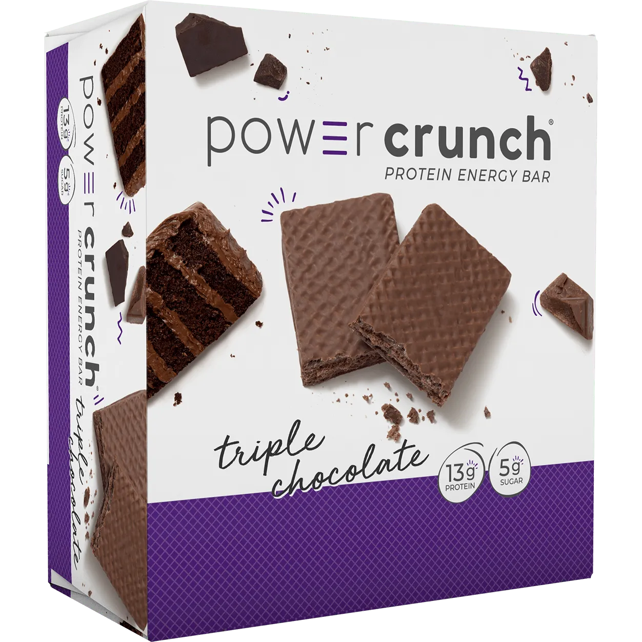 Power Crunch Bars-Box (12 bars)-Triple Chocolate-N101 Nutrition
