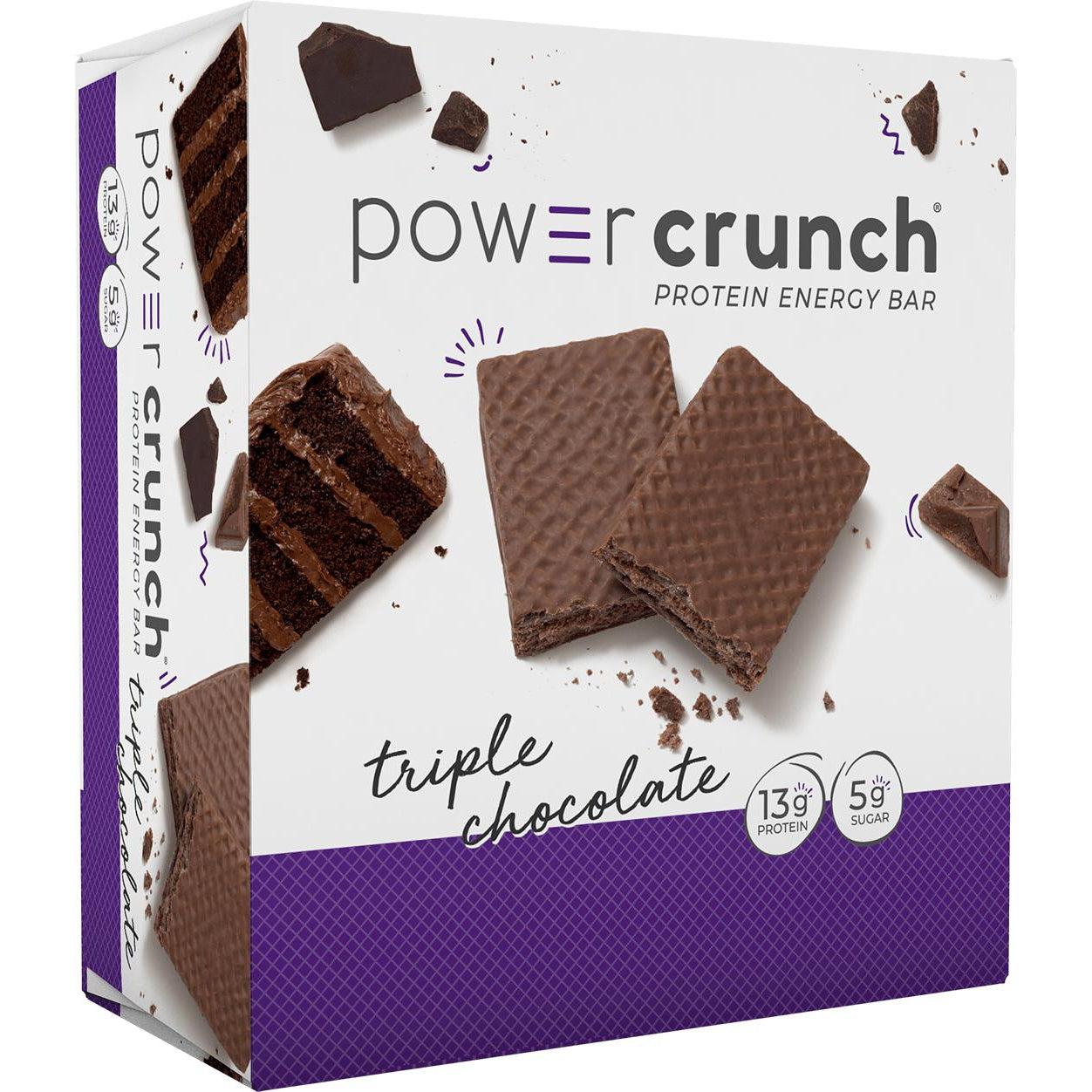 Power Crunch Bars-Box (12 bars)-Triple Chocolate-N101 Nutrition