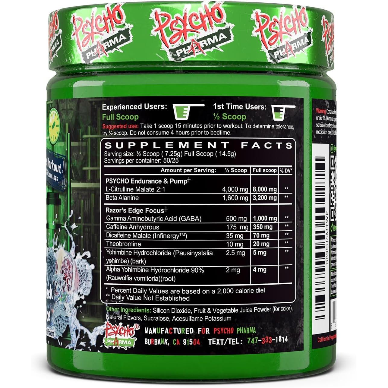 Psycho Pharma Edge of Insanity-N101 Nutrition