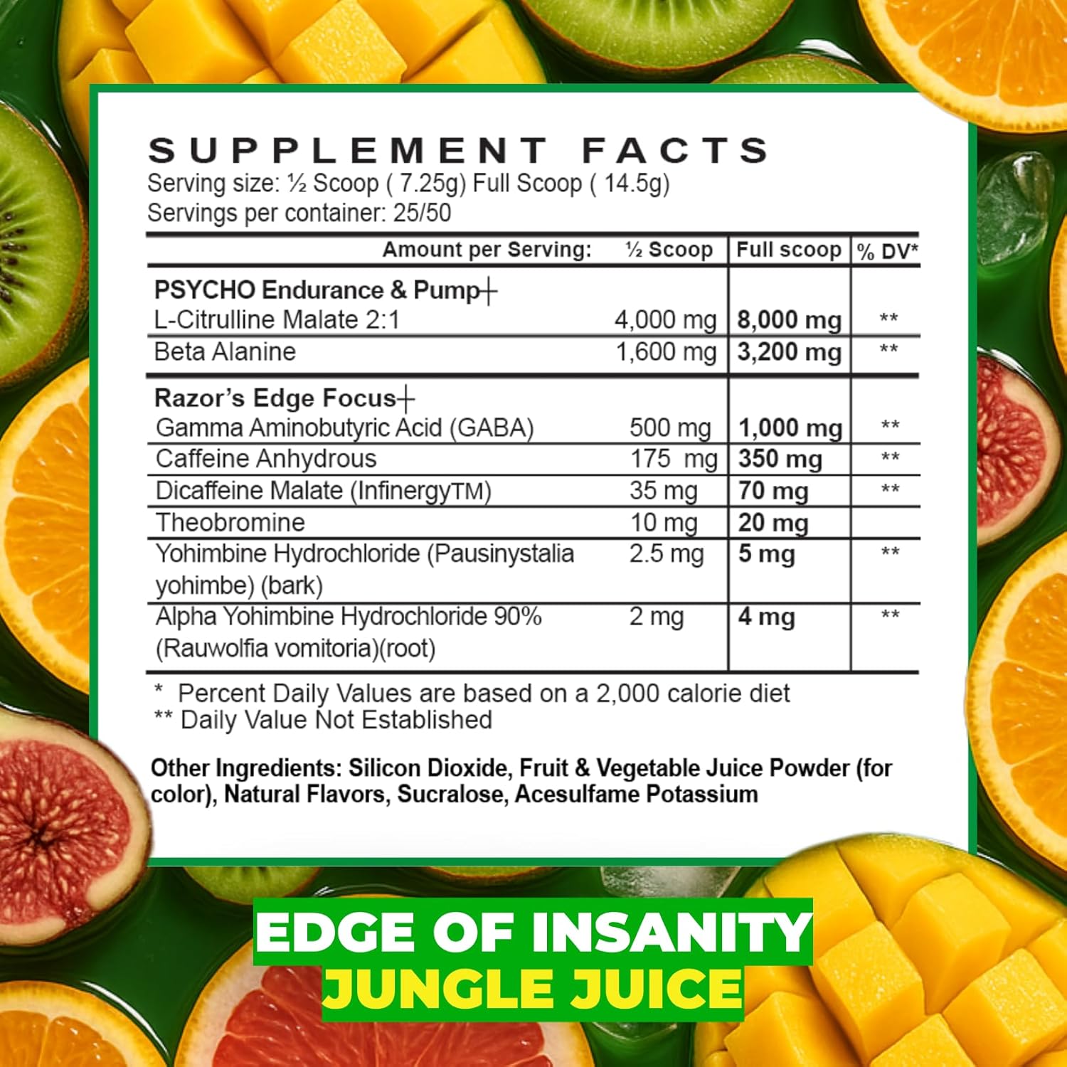 Psycho Pharma Edge of Insanity-N101 Nutrition