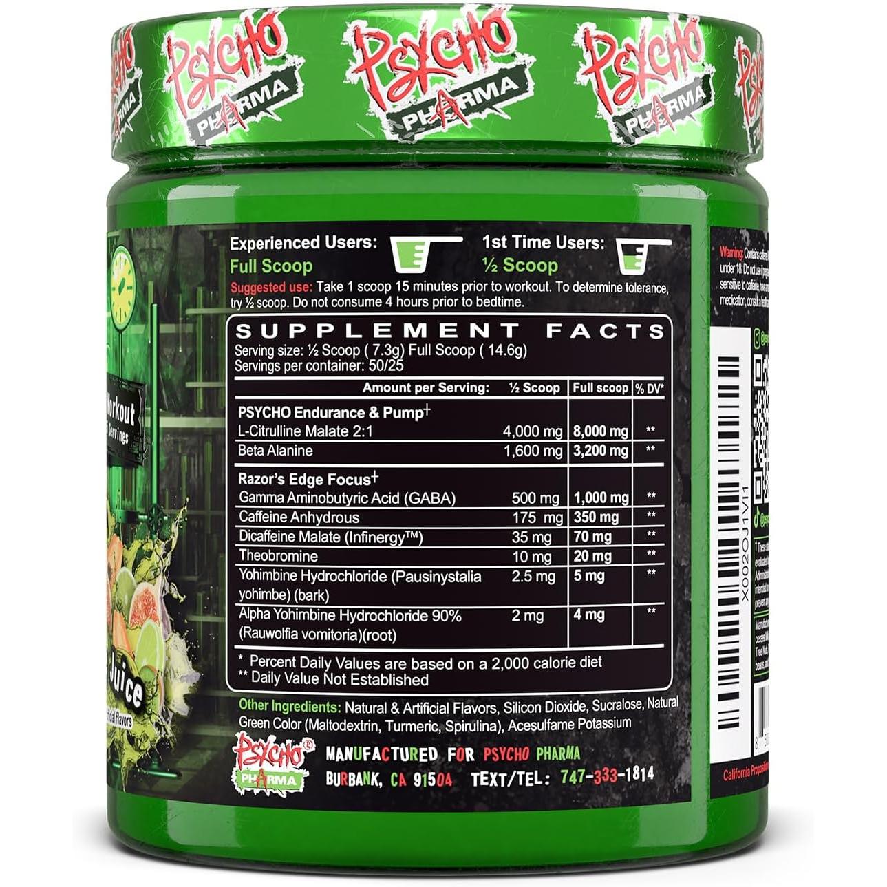 Psycho Pharma Edge of Insanity-N101 Nutrition