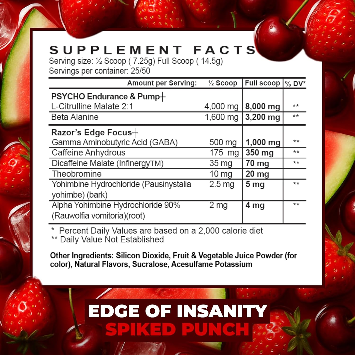 Psycho Pharma Edge of Insanity-N101 Nutrition