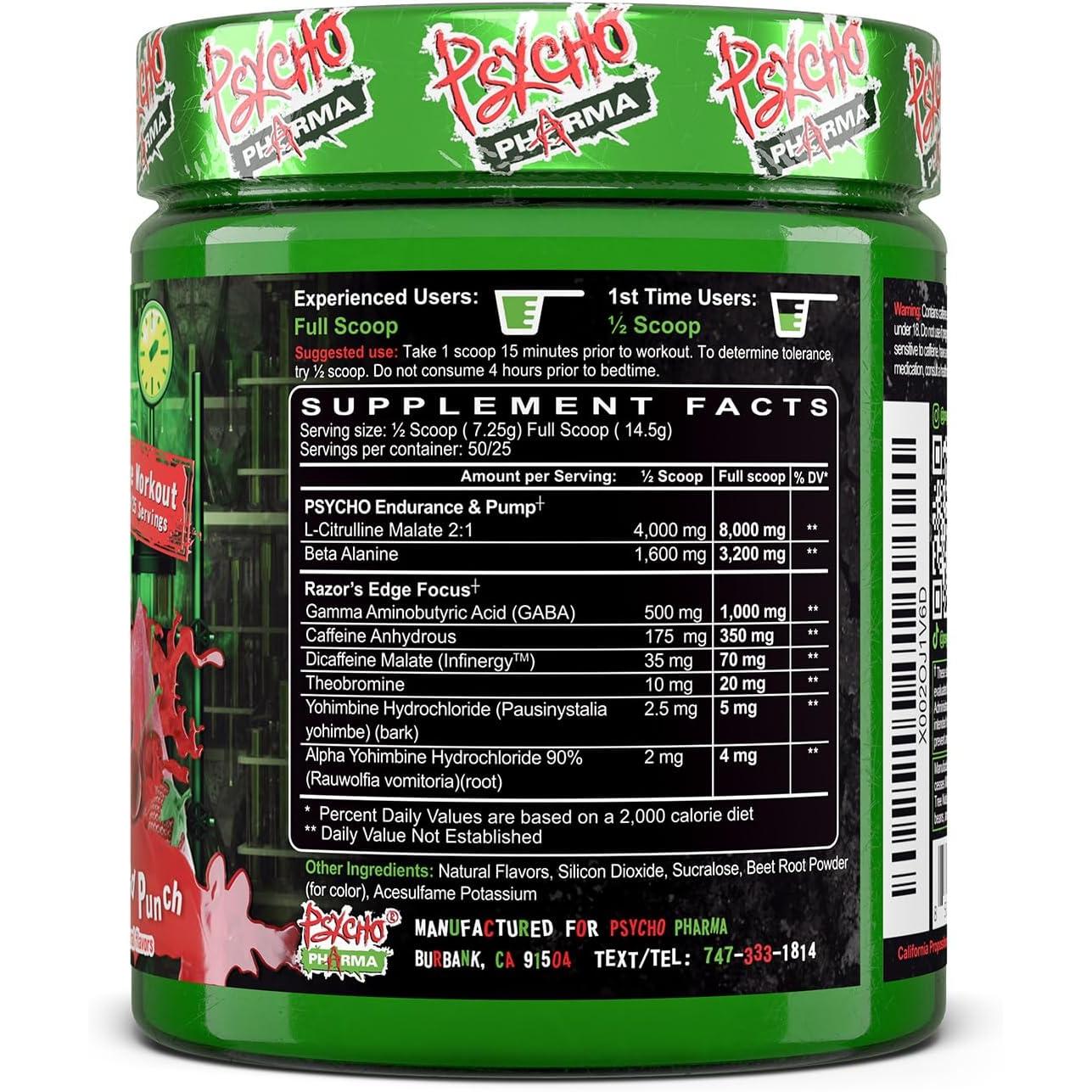 Psycho Pharma Edge of Insanity-N101 Nutrition