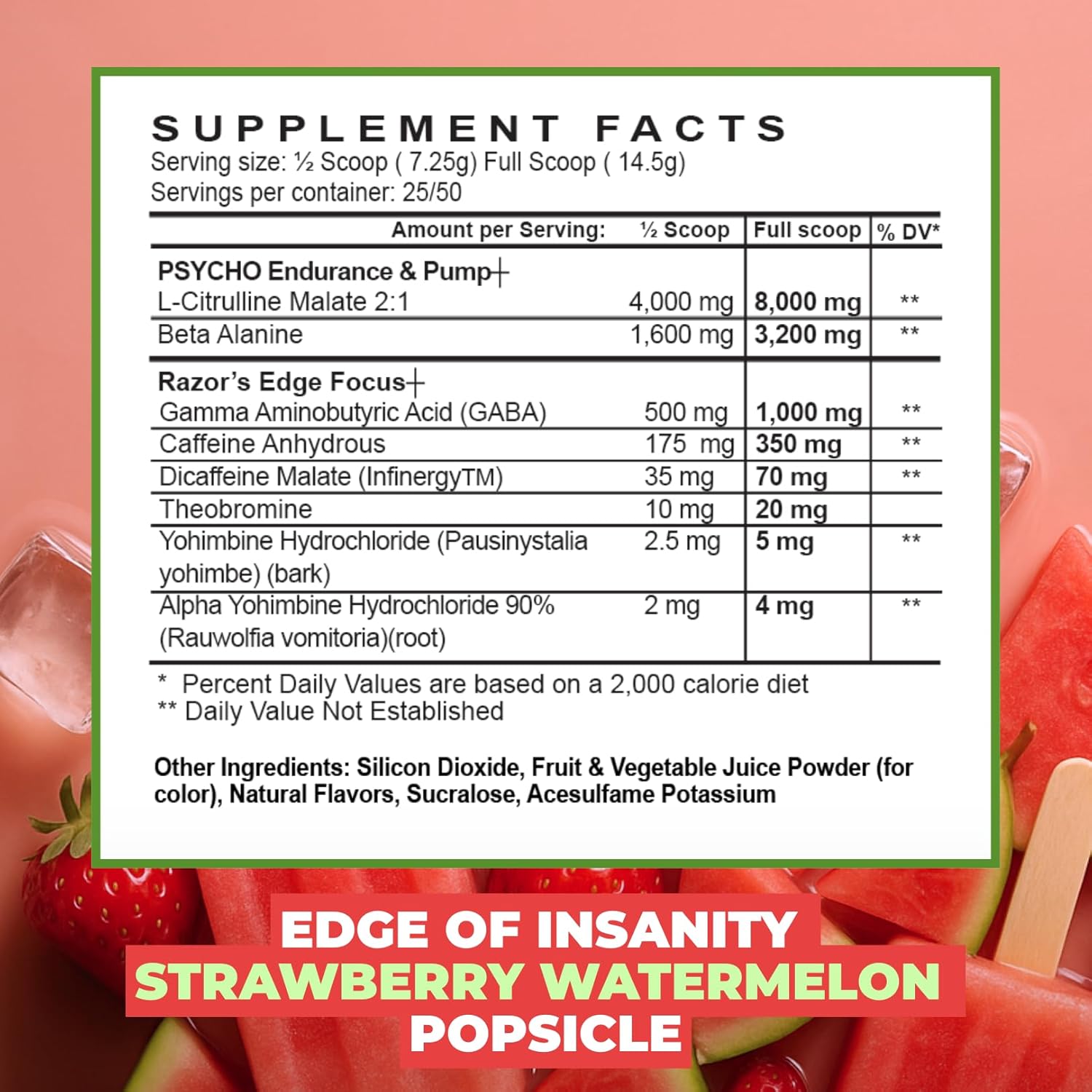 Psycho Pharma Edge of Insanity-N101 Nutrition