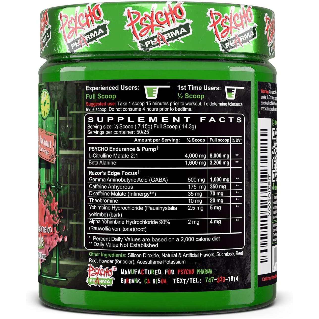 Psycho Pharma Edge of Insanity-N101 Nutrition