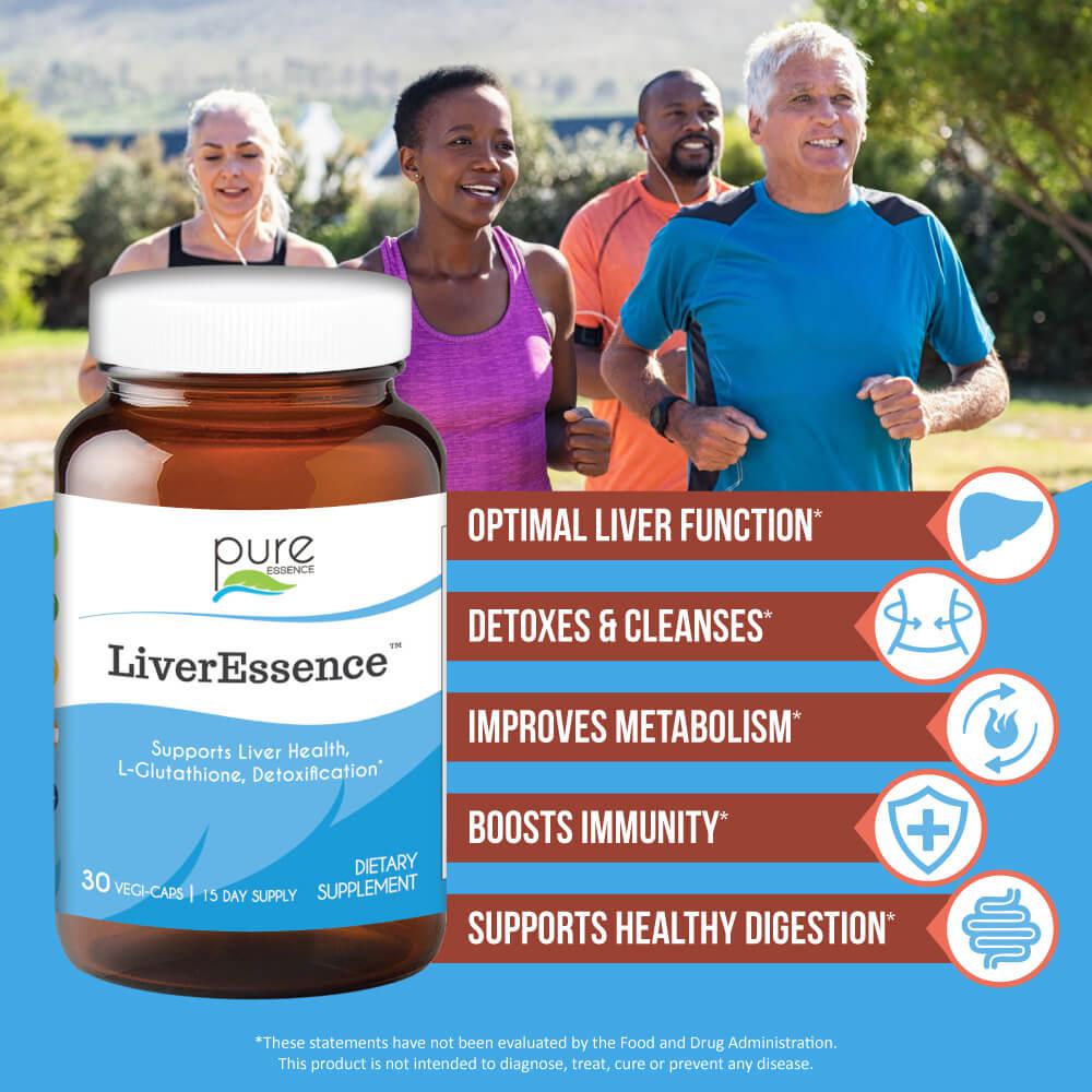 Pure Essence LiverEssence-30 vegi-caps-N101 Nutrition