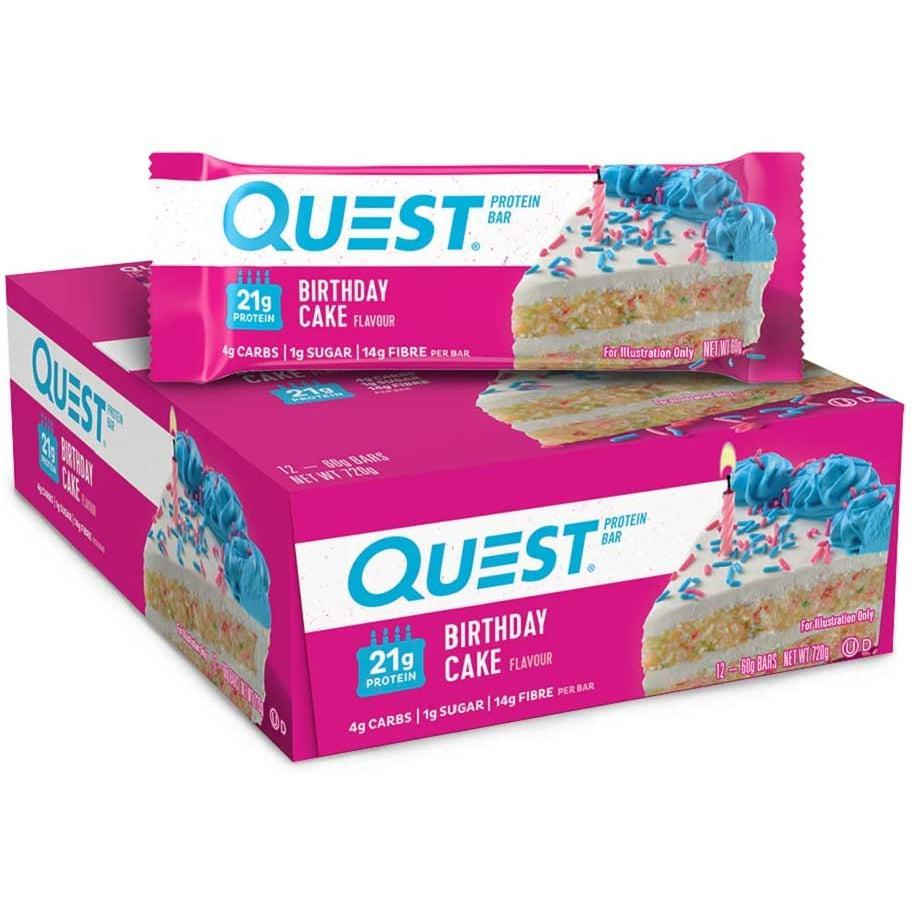 Quest Protein Bars-Box (12 bars)-Birthday Cake-N101 Nutrition