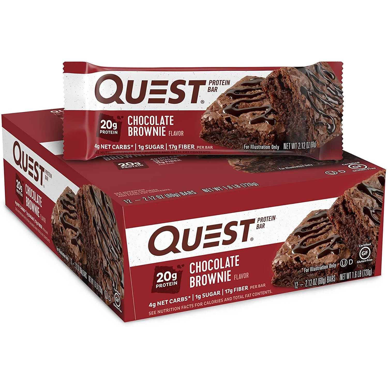 Quest Protein Bars-Box (12 bars)-Chocolate Brownie-N101 Nutrition