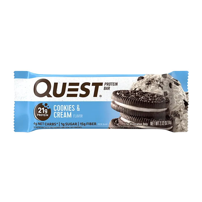 Quest Protein Bars-Single Bar-Cookies & Cream-N101 Nutrition