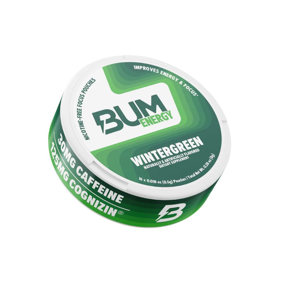 RAW Nutrition BUM Energy Pouches-1 pack (16 count)-Wintergreen-N101 Nutrition
