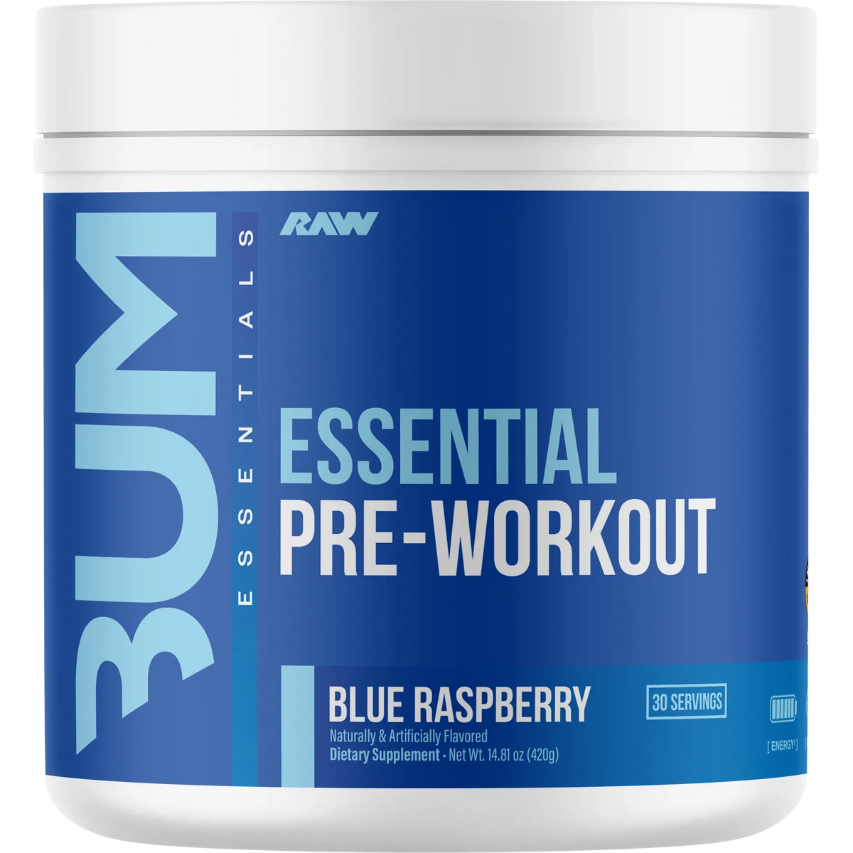 RAW Nutrition CBUM Essential Pre-Workout-30 servings-Blue Raspberry-N101 Nutrition