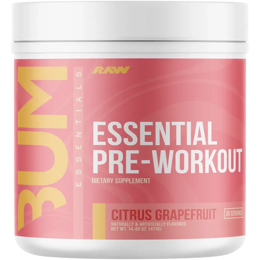 RAW Nutrition CBUM Essential Pre-Workout-30 servings-Citrus Grapefruit-N101 Nutrition