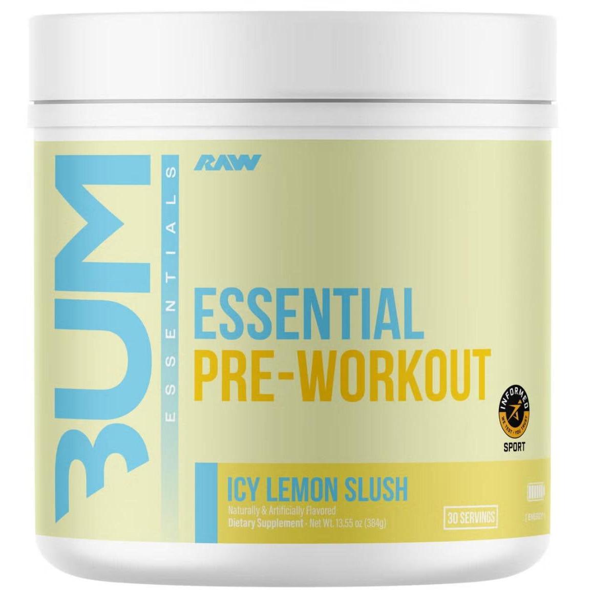 RAW Nutrition CBUM Essential Pre-Workout-30 servings-Icy Lemon Slush-N101 Nutrition