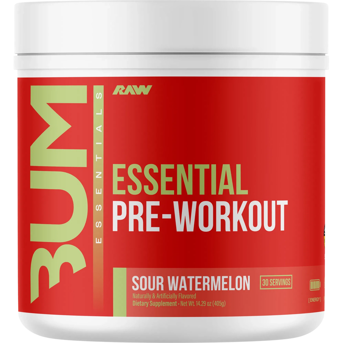 RAW Nutrition CBUM Essential Pre-Workout-30 servings-Sour Watermelon-N101 Nutrition