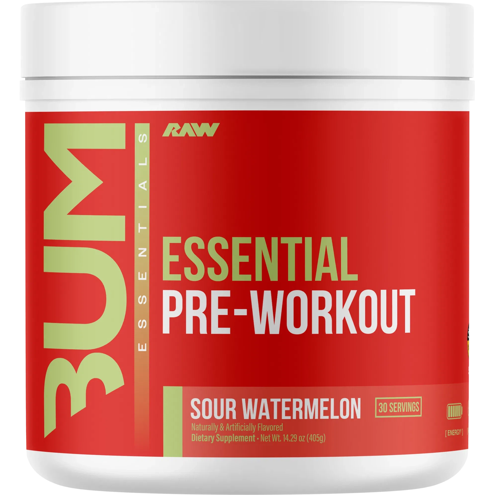 RAW Nutrition CBUM Essential Pre-Workout-30 servings-Sour Watermelon-N101 Nutrition