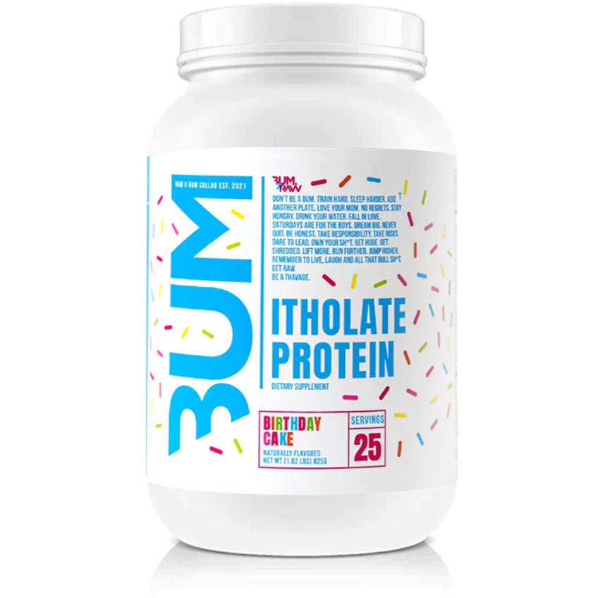 RAW Nutrition CBUM Itholate Protein-25 servings-Birthday Cake-N101 Nutrition