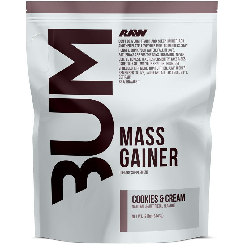 RAW Nutrition CBUM Mass Gainer-12 lbs (20 servings)-Cookies & Cream-N101 Nutrition