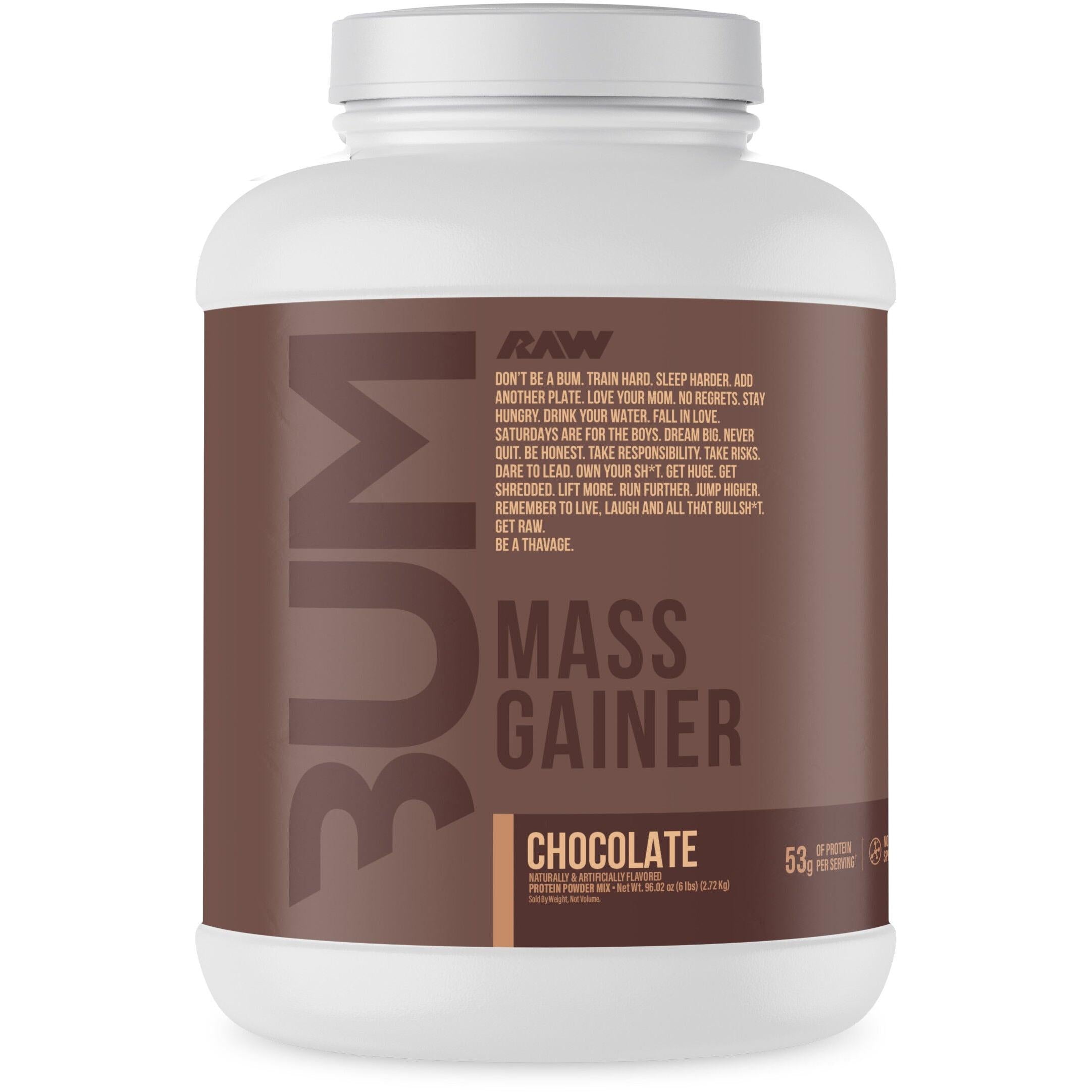 RAW Nutrition CBUM Mass Gainer-6 lbs (10 servings)-Chocolate-N101 Nutrition