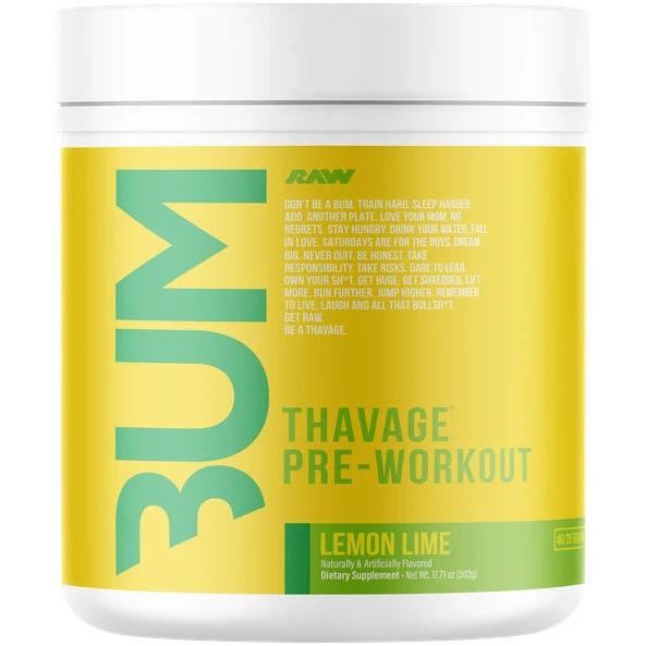 RAW Nutrition CBUM Thavage Pre-Workout-40/20 servings-Lemon Lime-N101 Nutrition