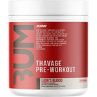 RAW Nutrition CBUM Thavage Pre-Workout-40/20 servings-Lion's Blood (Strawberry & Coconut)-N101 Nutrition