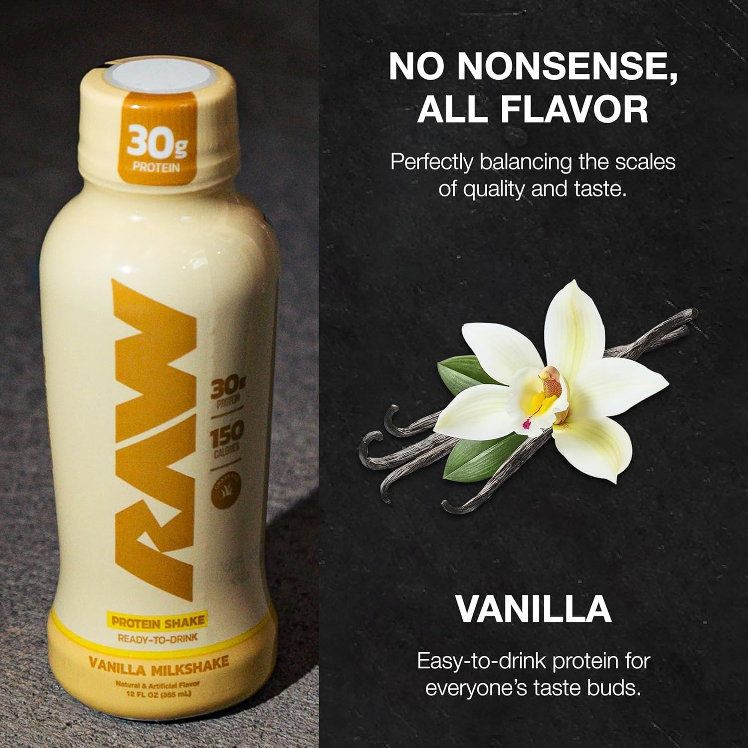 RAW Nutrition Grass-Fed Isolate Protein RTD-N101 Nutrition
