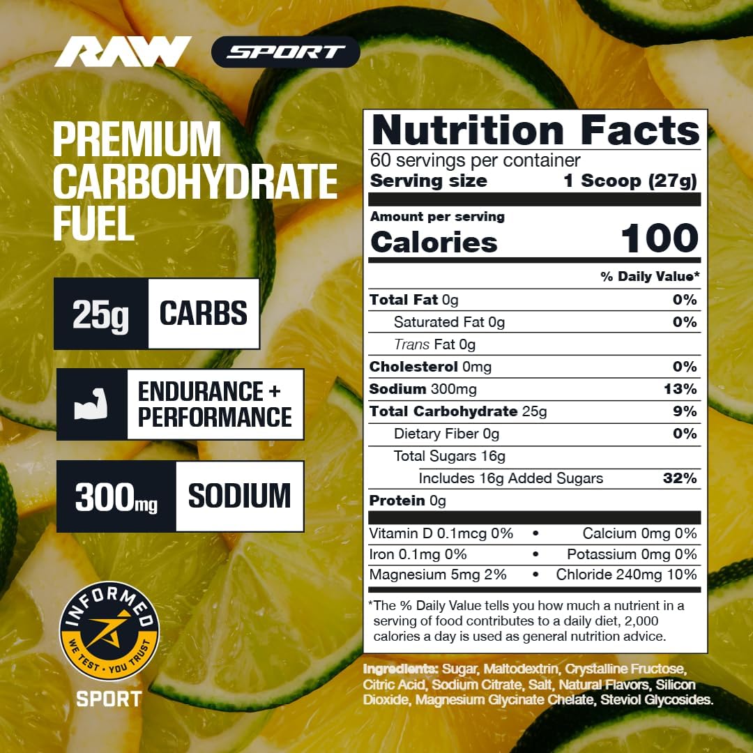 RAW Nutrition Premium Carbohydrate Fuel-N101 Nutrition