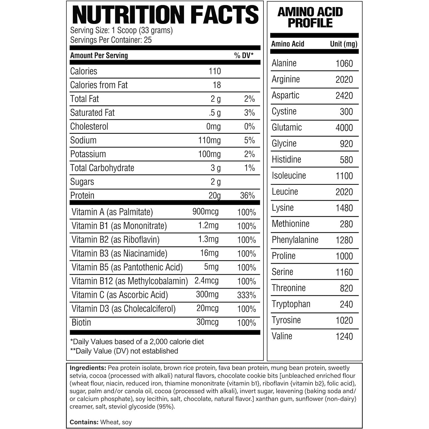 RAW Nutrition Vegan Protein-N101 Nutrition