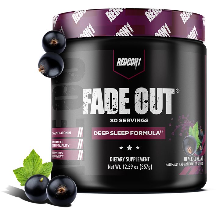 REDCON1 Fade Out Deep Sleep Formula-30 servings-Black Currant-N101 Nutrition