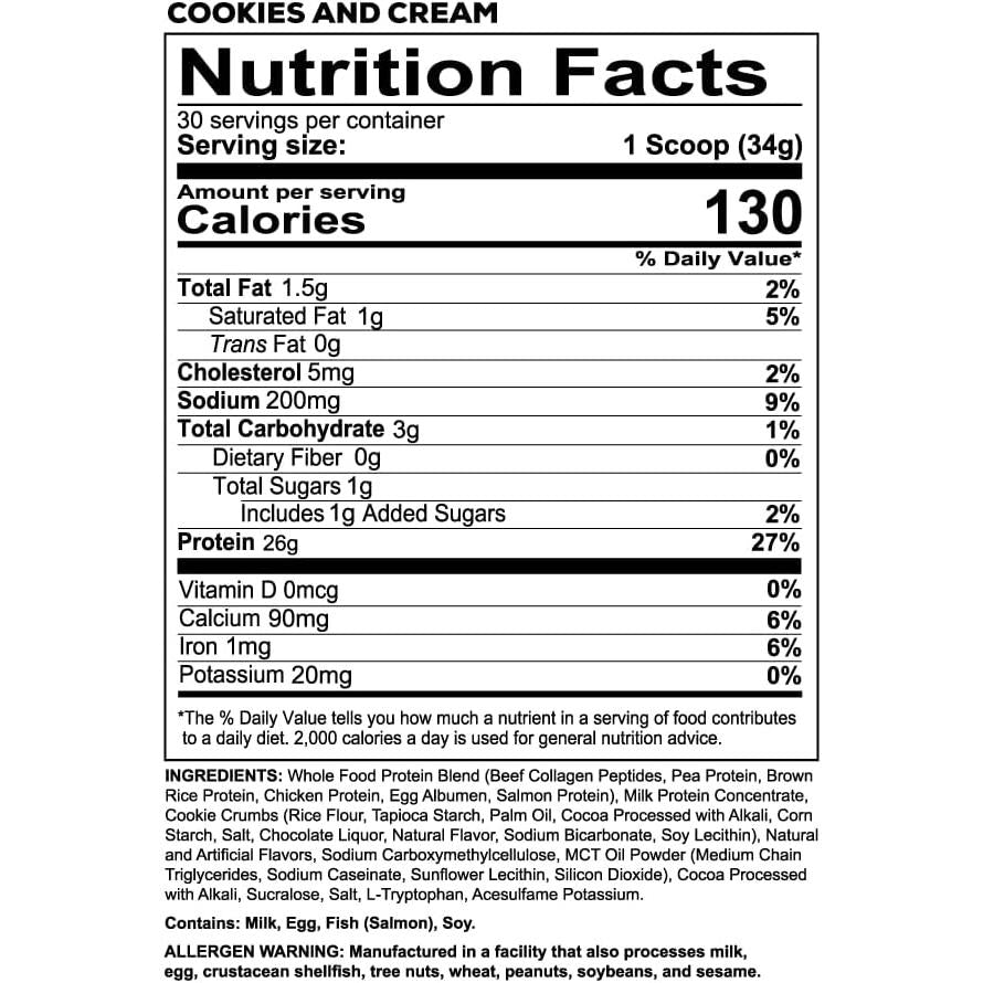 REDCON1 MRE Lite Whole Food Protein-N101 Nutrition