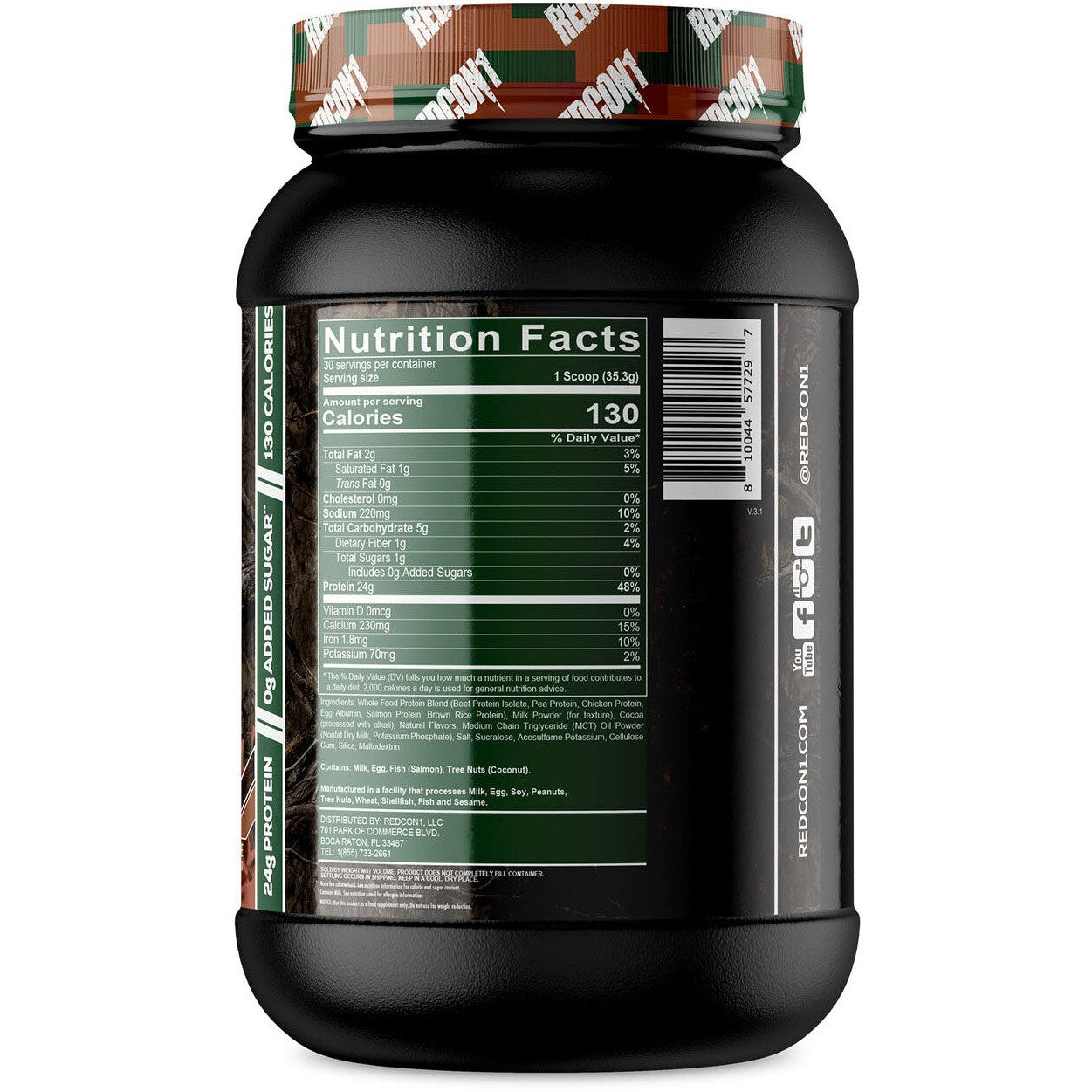 REDCON1 MRE Lite Whole Food Protein-N101 Nutrition