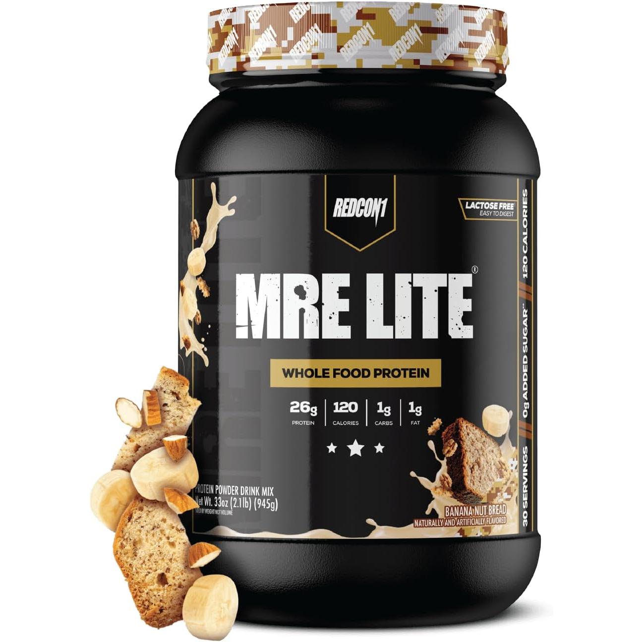 REDCON1 MRE Lite Whole Food Protein-30 servings-Banana Nut Bread-N101 Nutrition