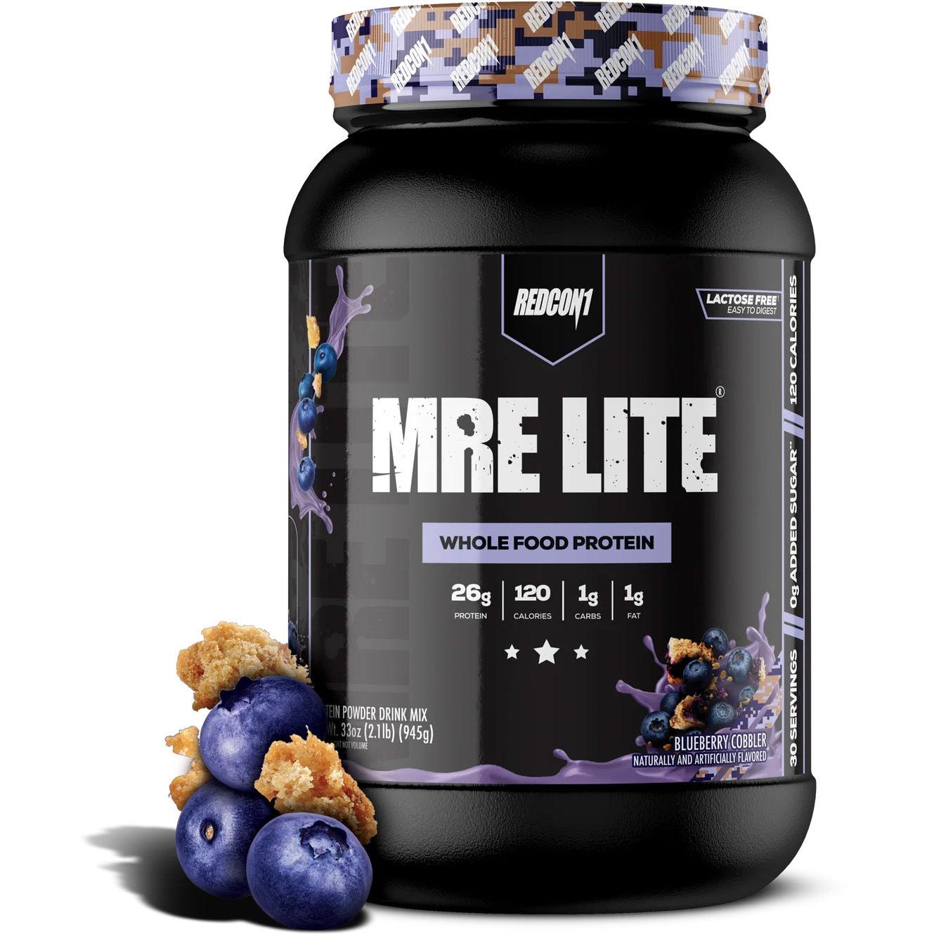 REDCON1 MRE Lite Whole Food Protein-30 servings-Blueberry Cobbler-N101 Nutrition