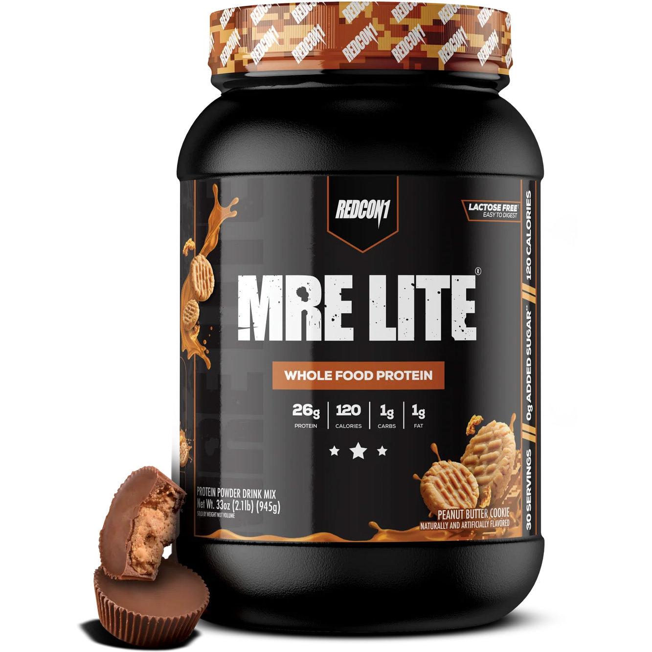REDCON1 MRE Lite Whole Food Protein-30 servings-Peanut Butter Cookie-N101 Nutrition