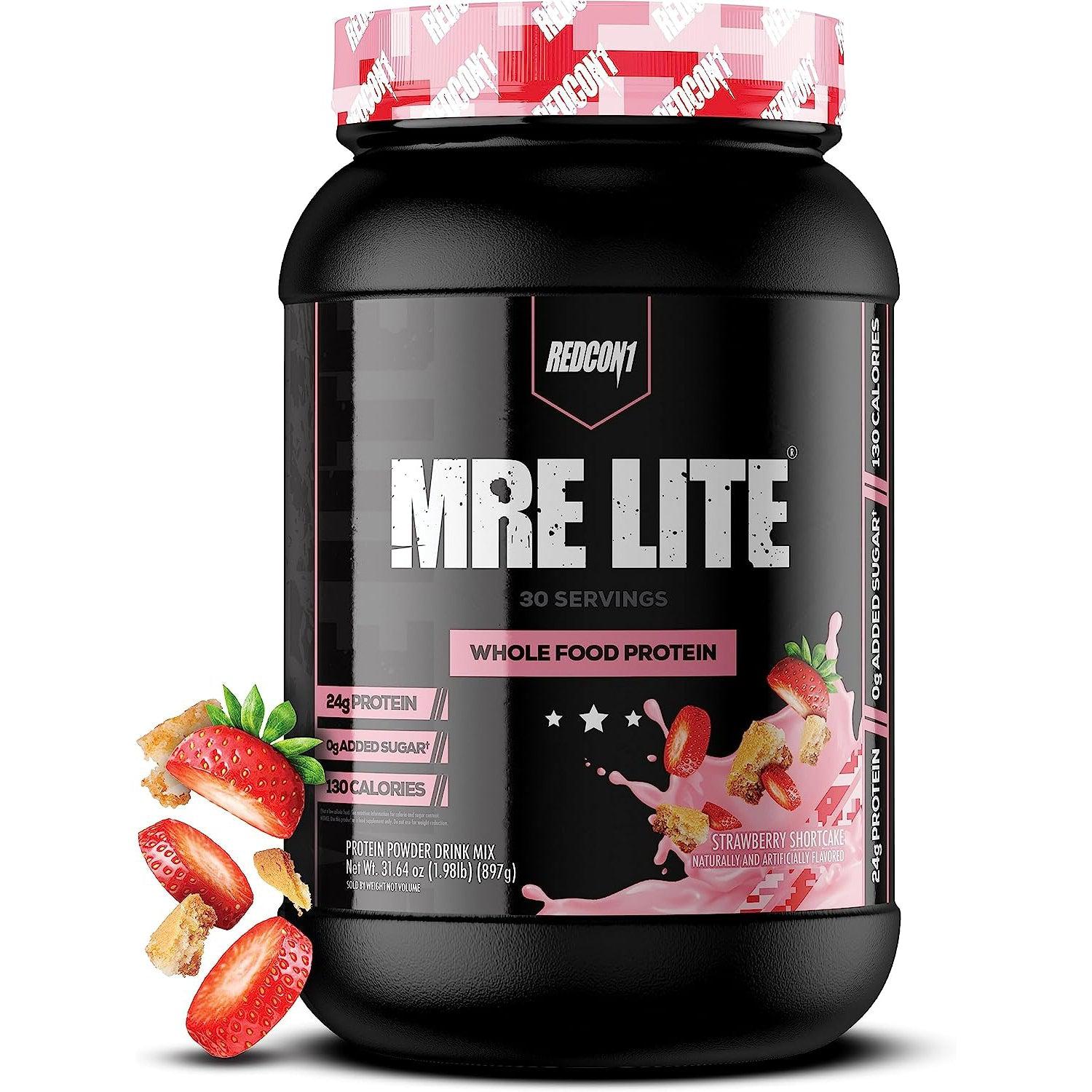REDCON1 MRE Lite Whole Food Protein-30 servings-Strawberry Shortcake-N101 Nutrition