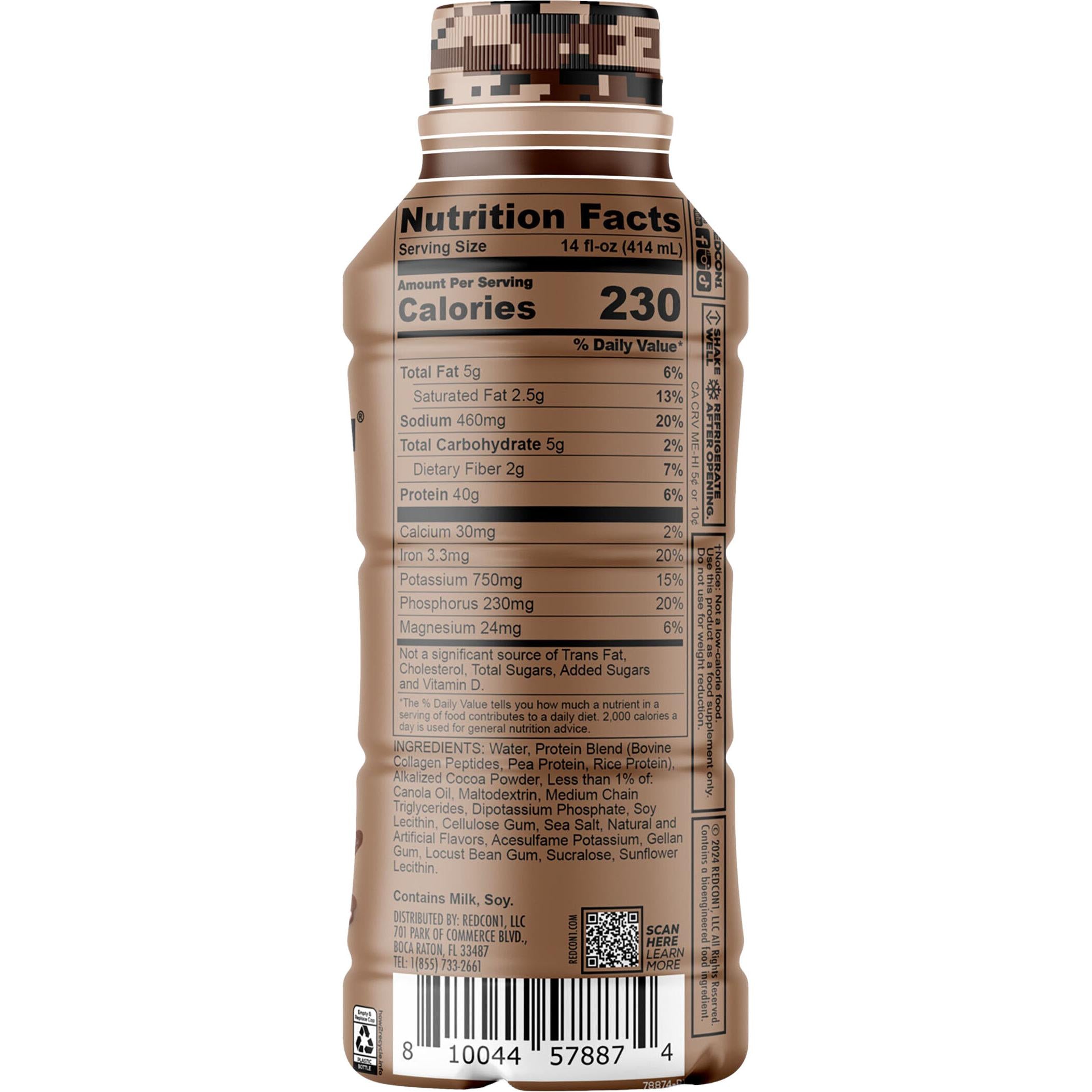 REDCON1 MRE Whole Food Protein RTD-N101 Nutrition