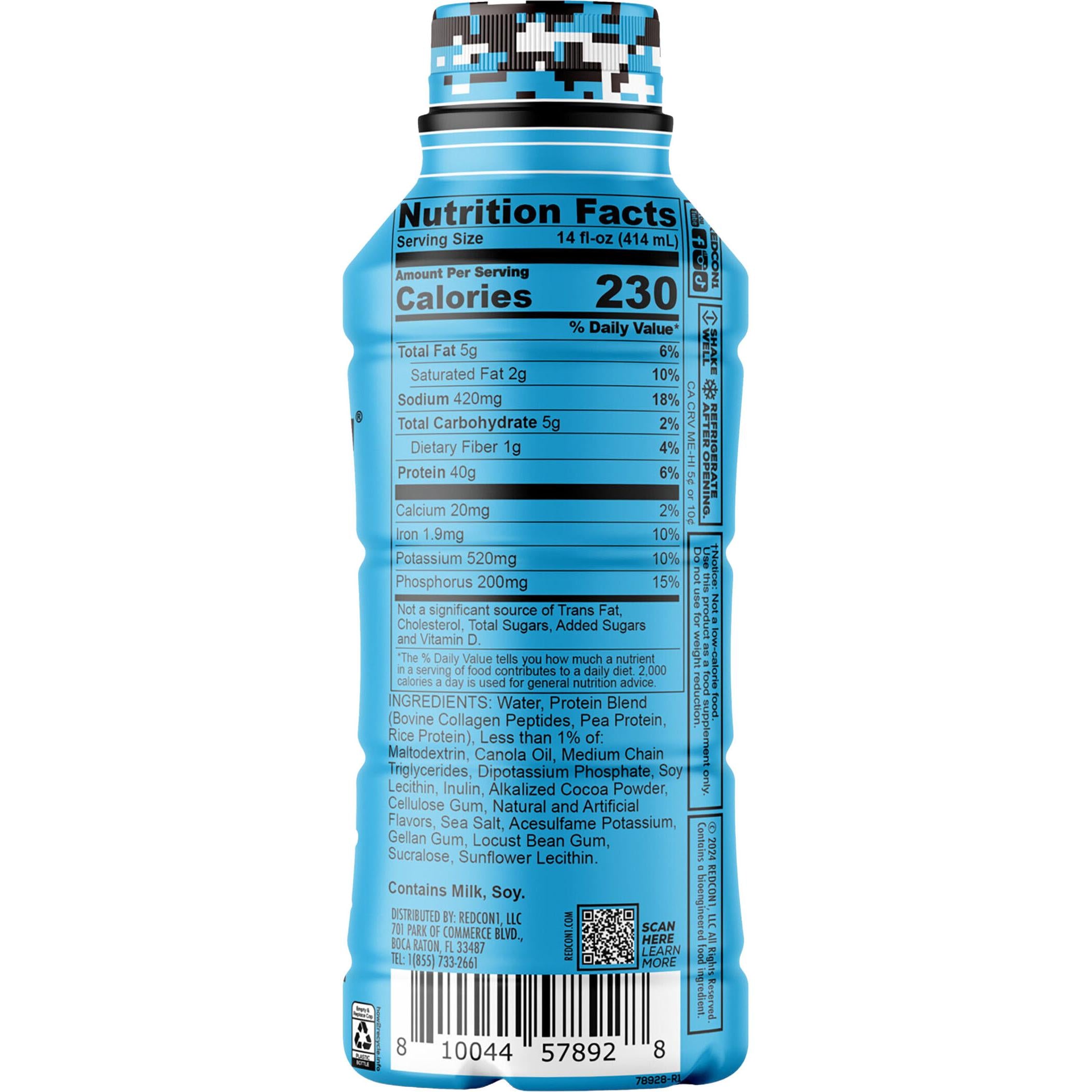 REDCON1 MRE Whole Food Protein RTD-N101 Nutrition