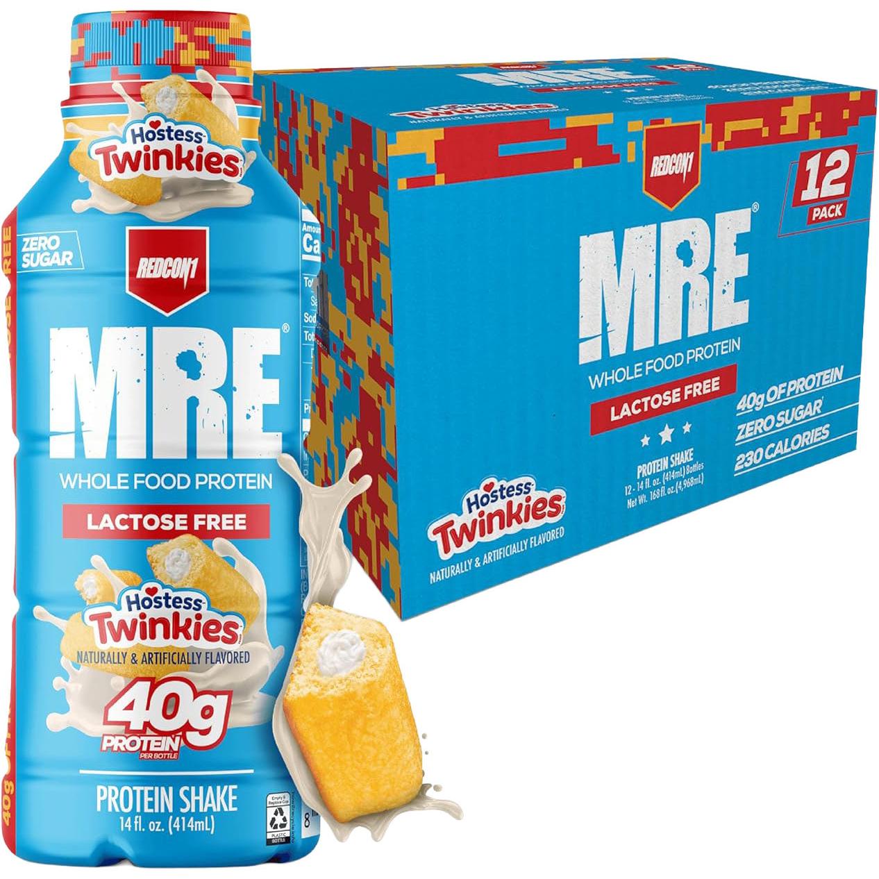 REDCON1 MRE Whole Food Protein RTD-Case (12 Cartons)-Hostess™ Twinkies-N101 Nutrition