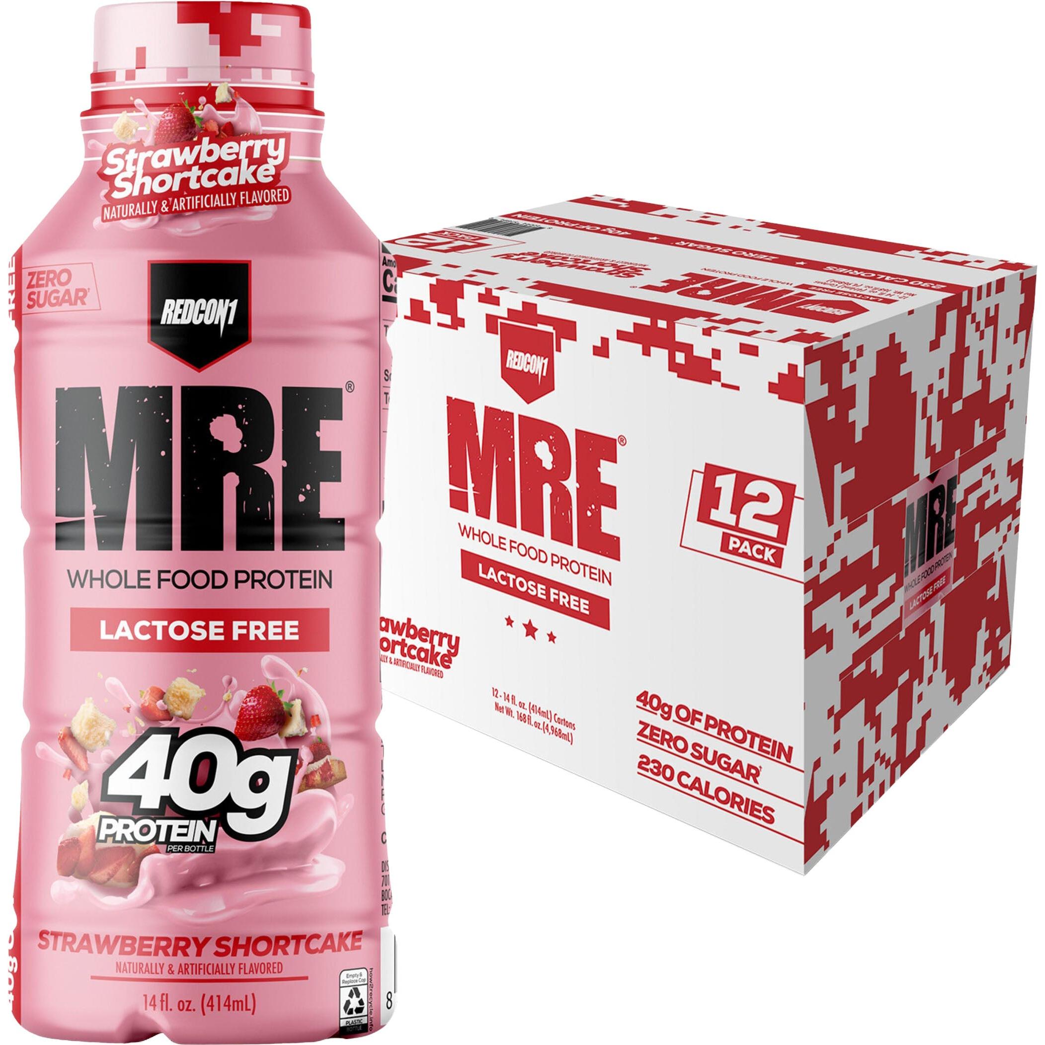 REDCON1 MRE Whole Food Protein RTD-Case (12 Cartons)-Strawberry Shortcake-N101 Nutrition