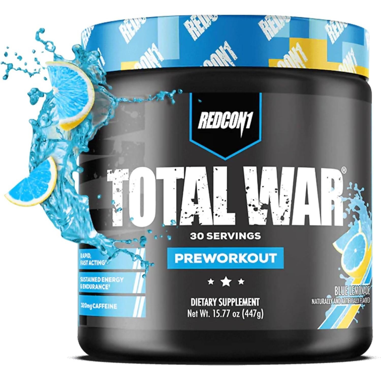 REDCON1 Total War Pre-Workout-30 servings-Blue Lemonade-N101 Nutrition